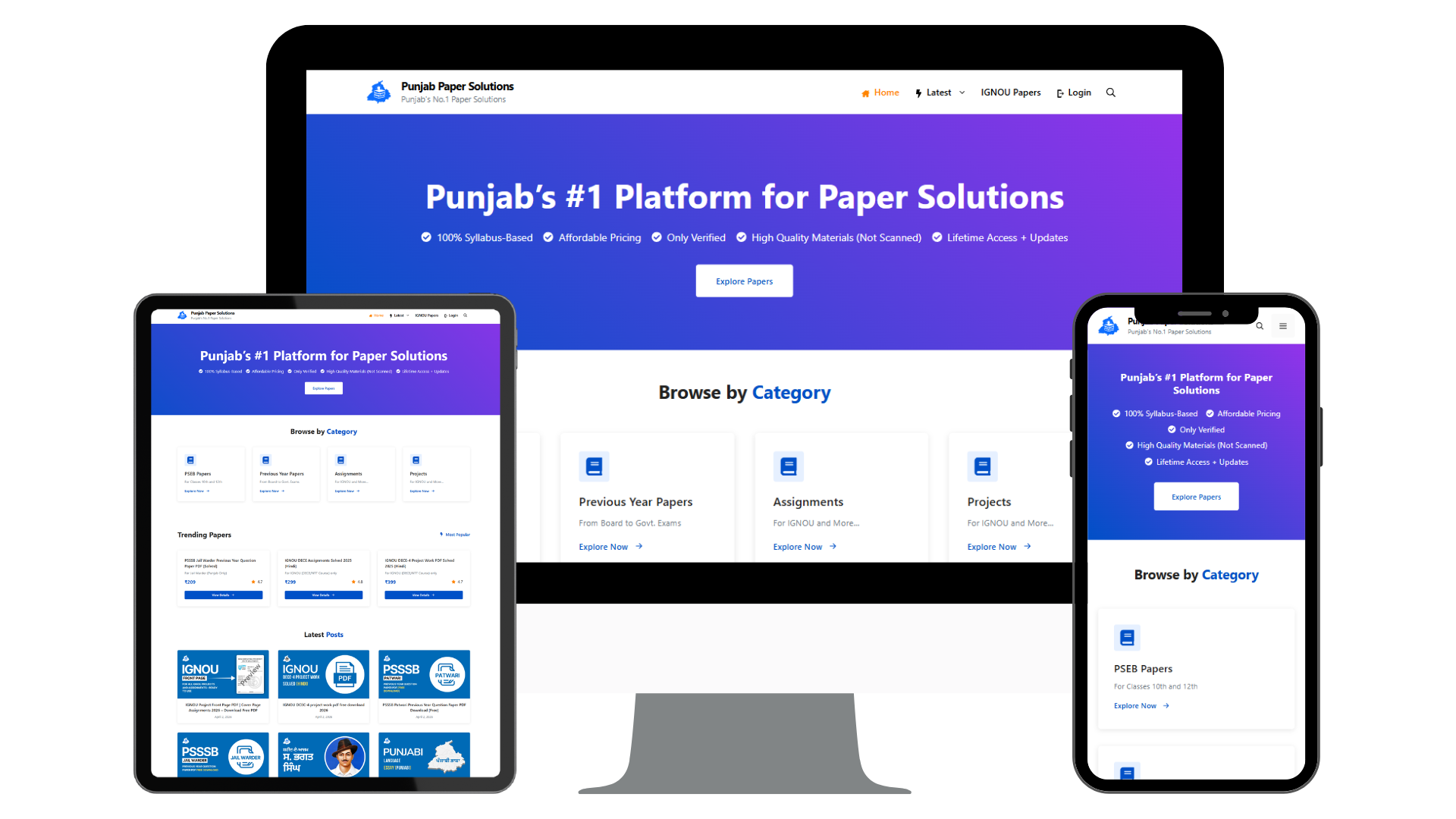 Sidhu Solutions 7 Punjab Paper Solutions — Book Store
